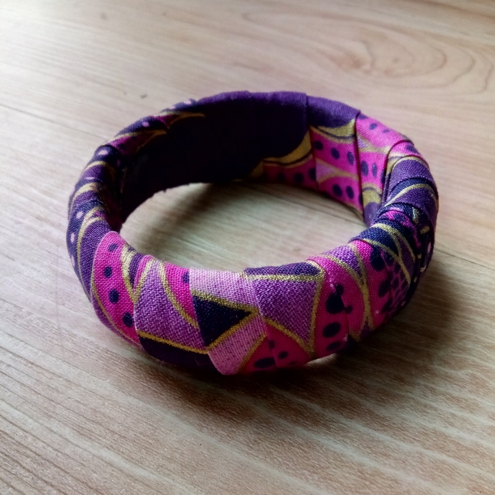 Handmade African Print Bangle